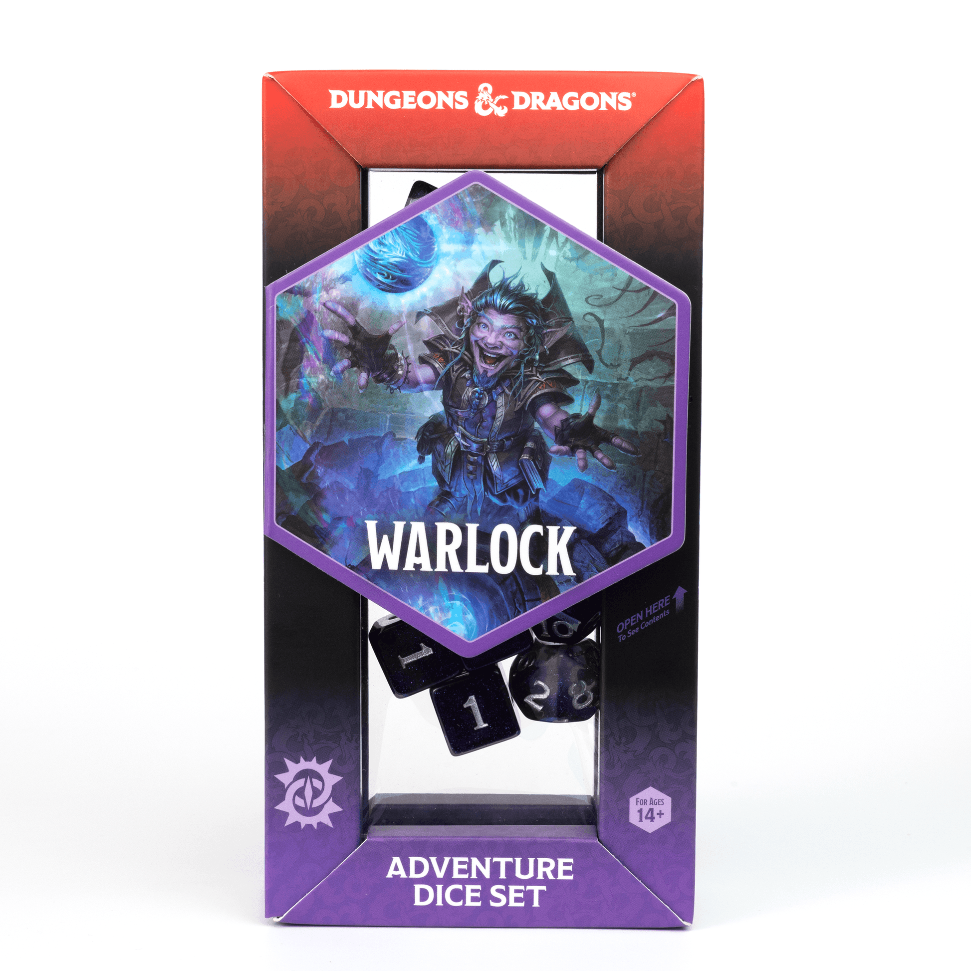 D&D Adventure Dice Set - Warlock Edition | Purple 16pc Collection - 