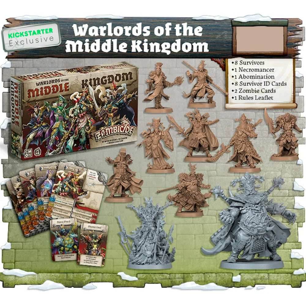Zombicide: White Death Warlords of the Middle Kingdom - Kickstarter Exclusive - 