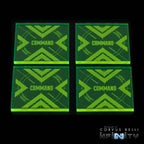 Command Tokens - Fluorescent Green / 4 Pack