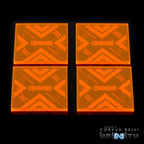 Command Tokens - Fluorescent Orange / 4 Pack