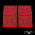 Command Tokens - Fluorescent Red / 4 Pack