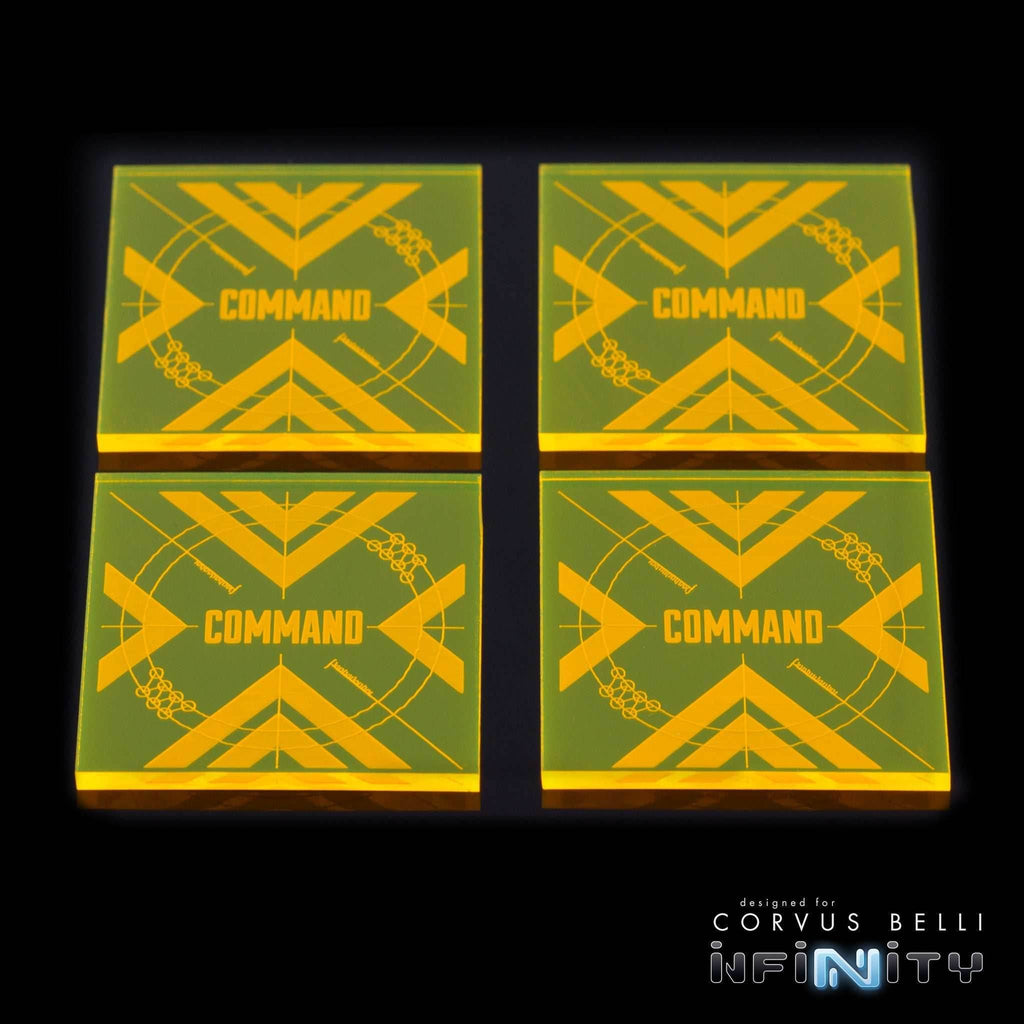 Command Tokens - Fluorescent Yellow / 4 Pack