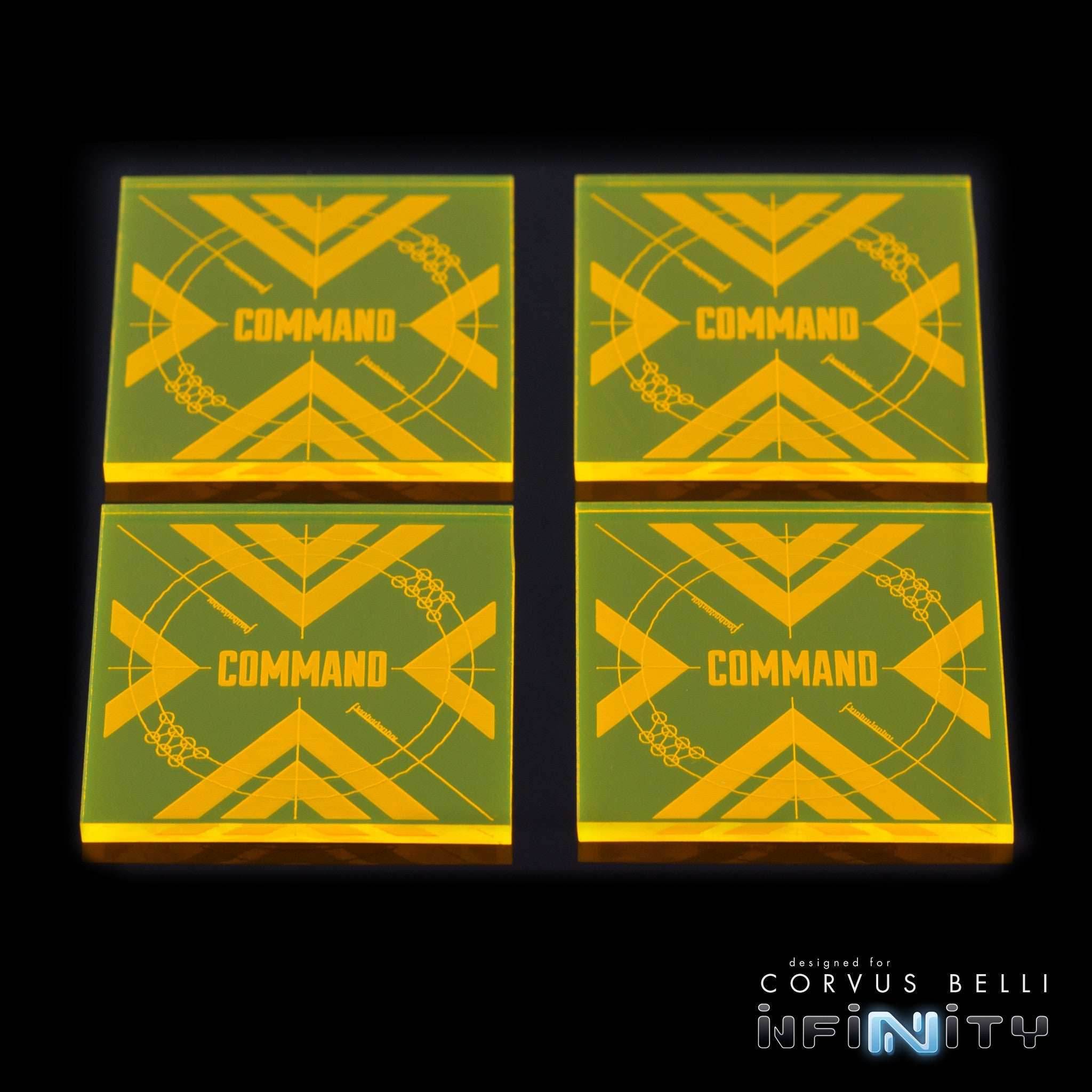 Command Tokens - Fluorescent Yellow / 4 Pack