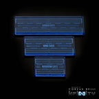 Acrylic Gate Markers - Fluorescent Blue