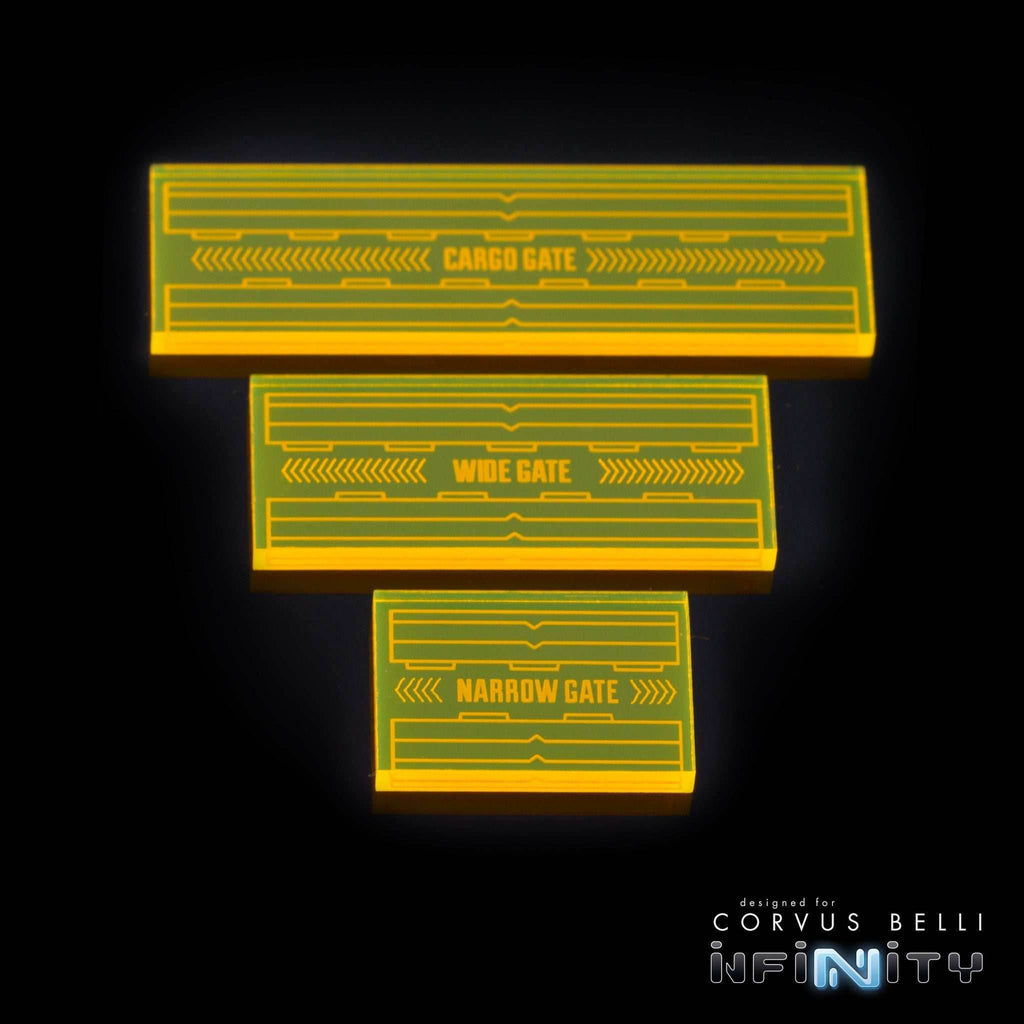 Acrylic Gate Markers - Fluorescent Yellow