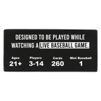 WATCH BASEBALL, GET DRUNK - The Live Baseball Drinking Game - 