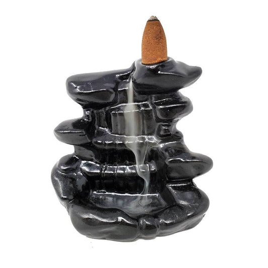 Waterfall Polyresin Backflow Incense Burner - 