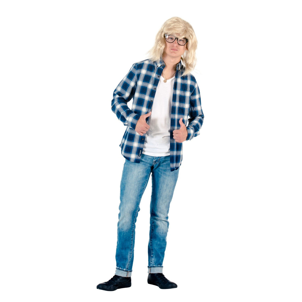 Wayne's World Garth and Wayne Adult Unisex Halloween Cosplay Costume Accessory Set