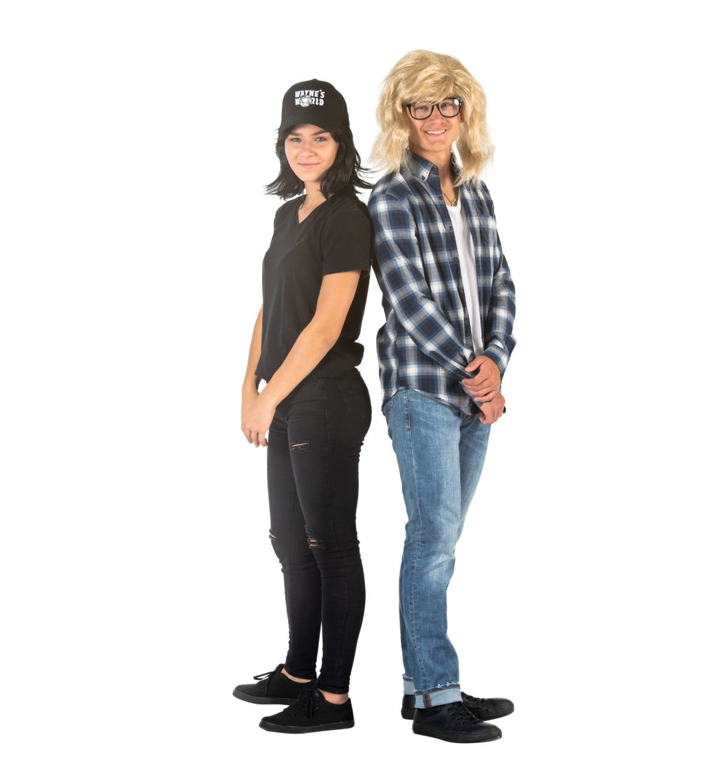 Wayne's World Garth and Wayne Adult Unisex Halloween Cosplay Costume Accessory Set