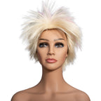 Weird Beauty Doll 1980's Short Hair Punk Halloween Cosplay Costume Blonde Wig