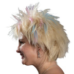 Weird Beauty Doll 1980's Short Hair Punk Halloween Cosplay Costume Blonde Wig