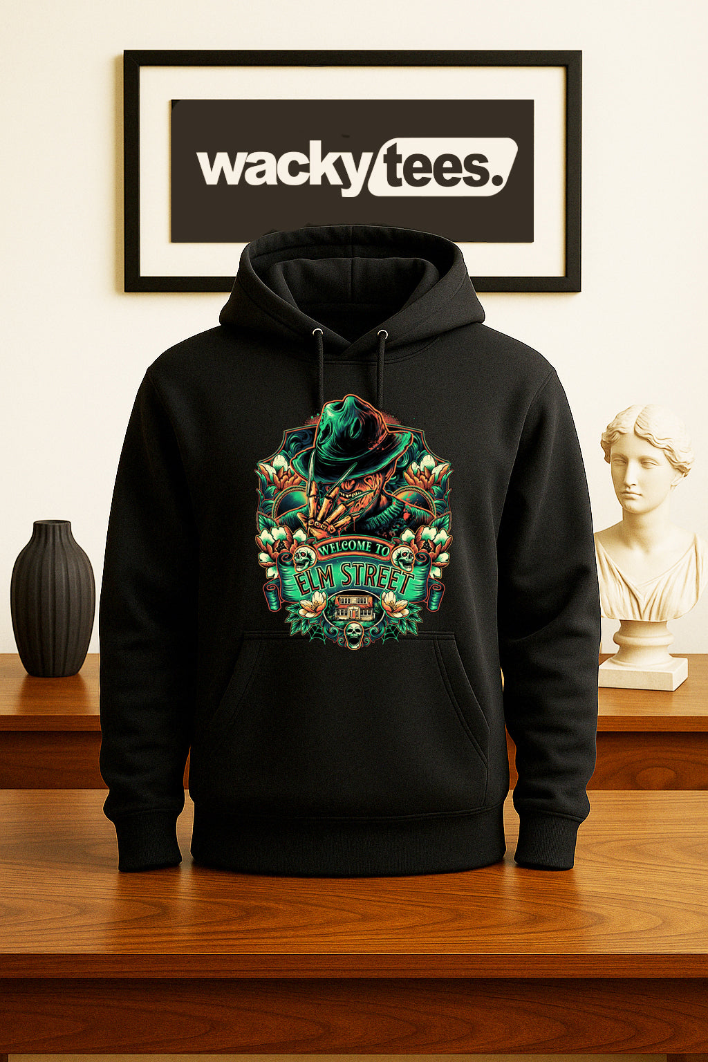 Welcome to Elm Street Freddy Krueger Horror Terror Halloween Graphic Tee Shirt