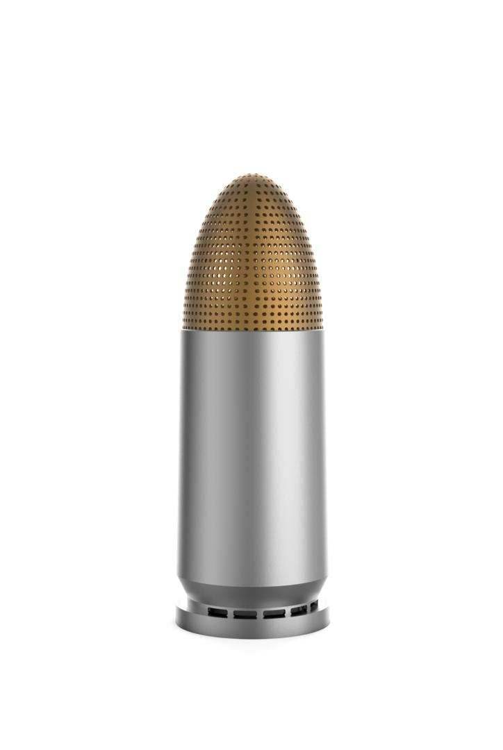 9mm Bullet Bluetooth Speaker Nickle - 