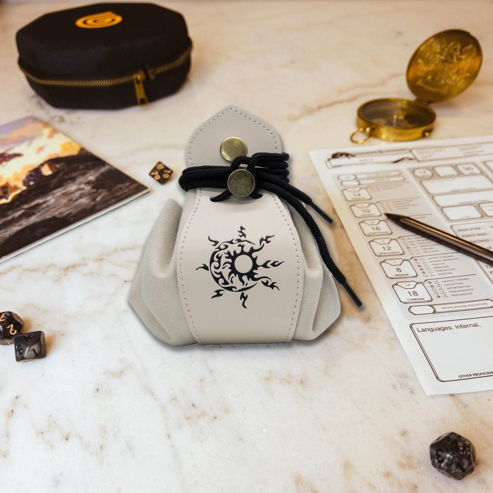 Genuine Leather RPG Bags - White - Religious