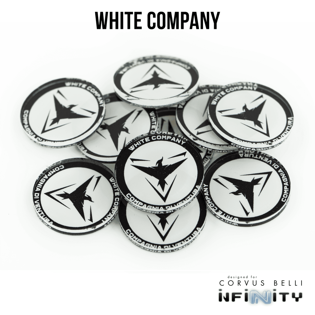 N4 Faction Markers - White Company / 25mm / Single