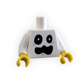 Halloween Ghost Face Minifig Torso made using LEGO parts - 