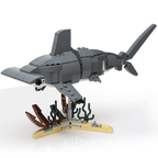 Hammerhead Shark Building Set made with LEGO parts - B3 Customs - 
