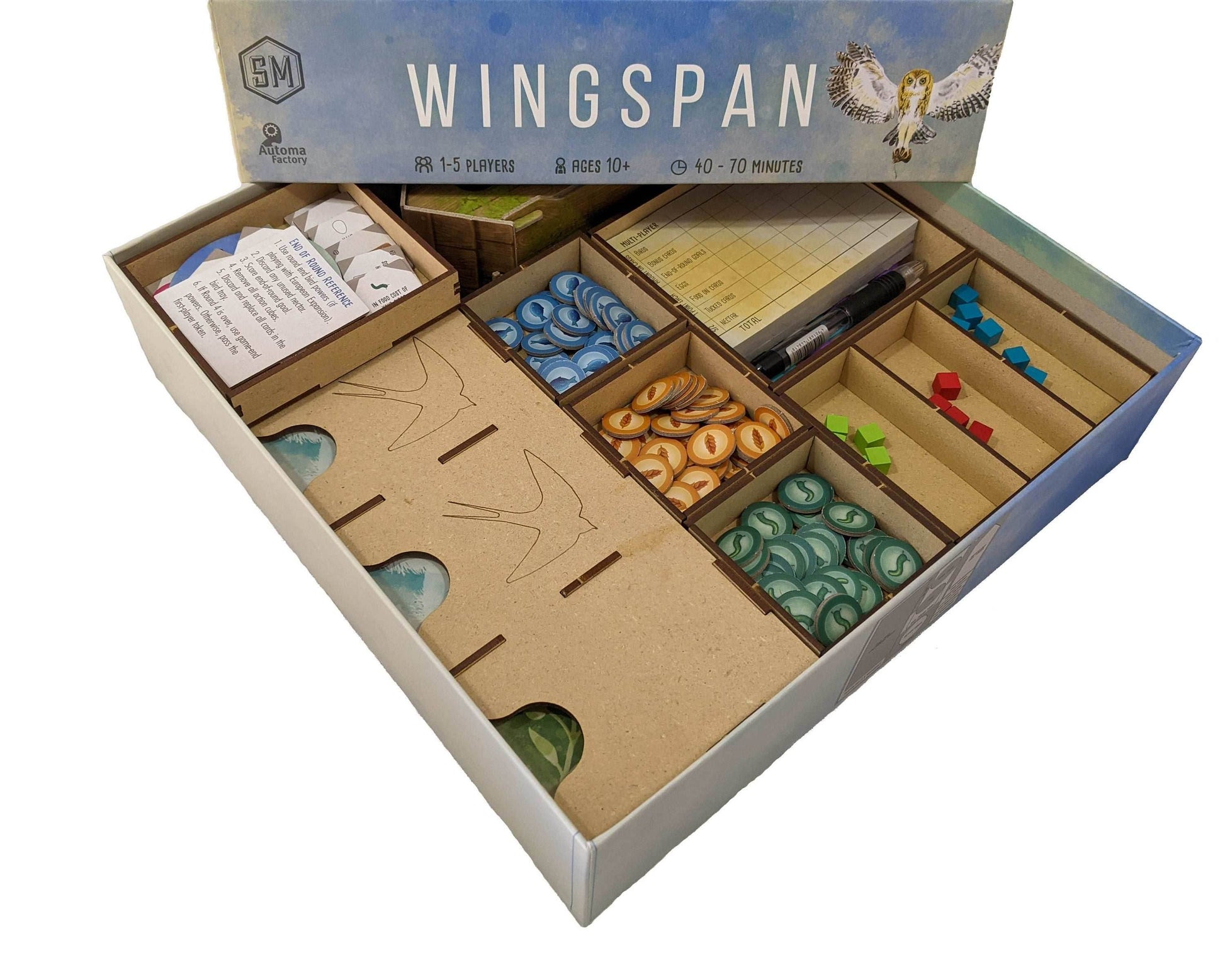 Wingspan Board Game Organizer Insert - 