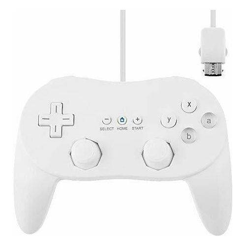 Wired Classic Controller (2) - White (Pro Style) - Wii & Wii-U - 