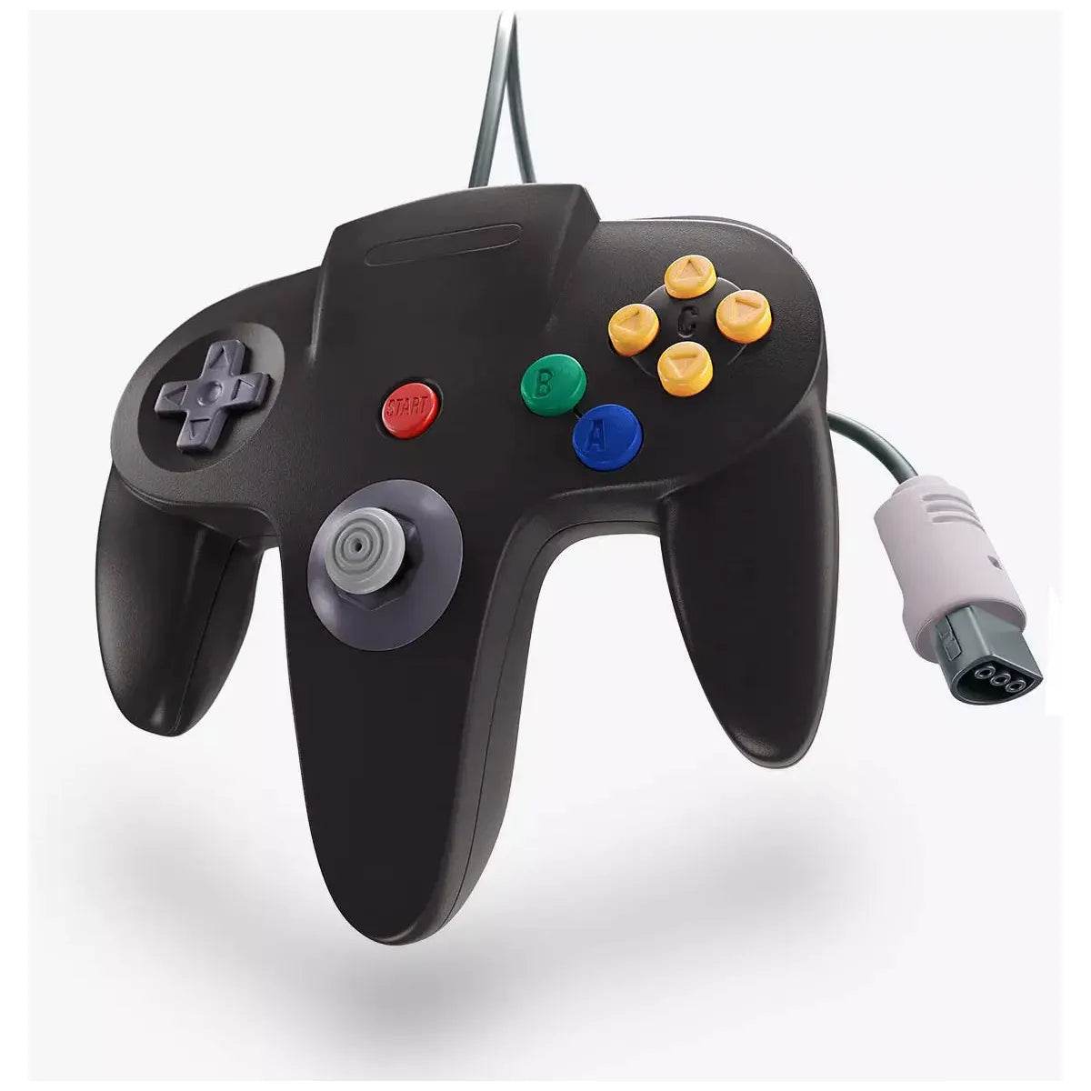 Wired Controller Compatible With N64 (XYAB) - Black