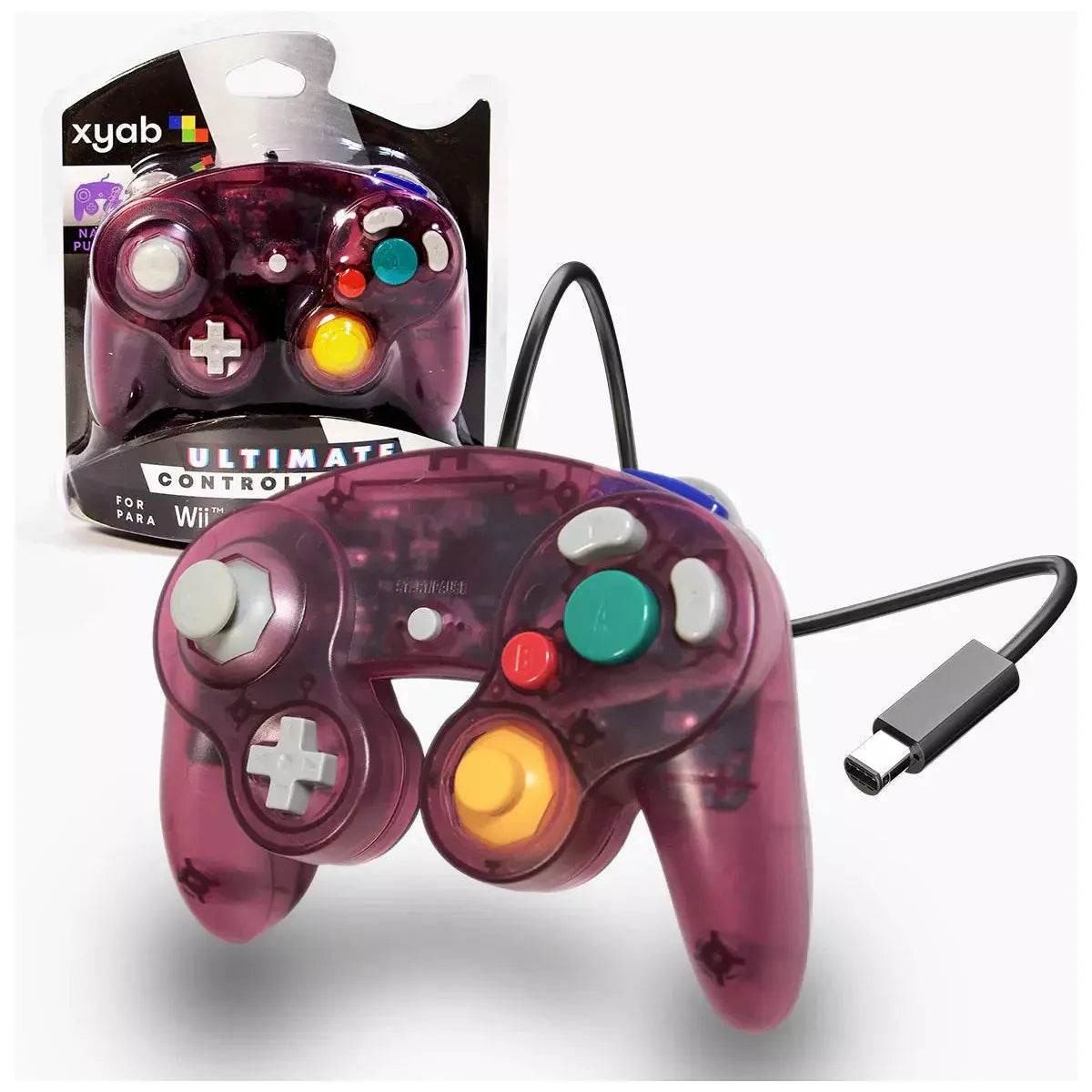 Wired Controller - Compatible With CameCube® / Wii® / Wii U® / Switch® (XYAB) - Nano Purple