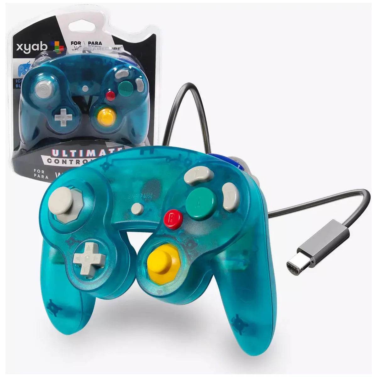 Wired Controller - Compatible With CameCube® / Wii® / Wii U® / Switch® (XYAB) - Ice Blue