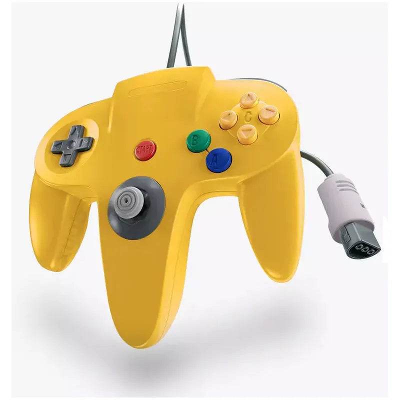 Wired Controller Compatible With N64 (XYAB) - Yellow