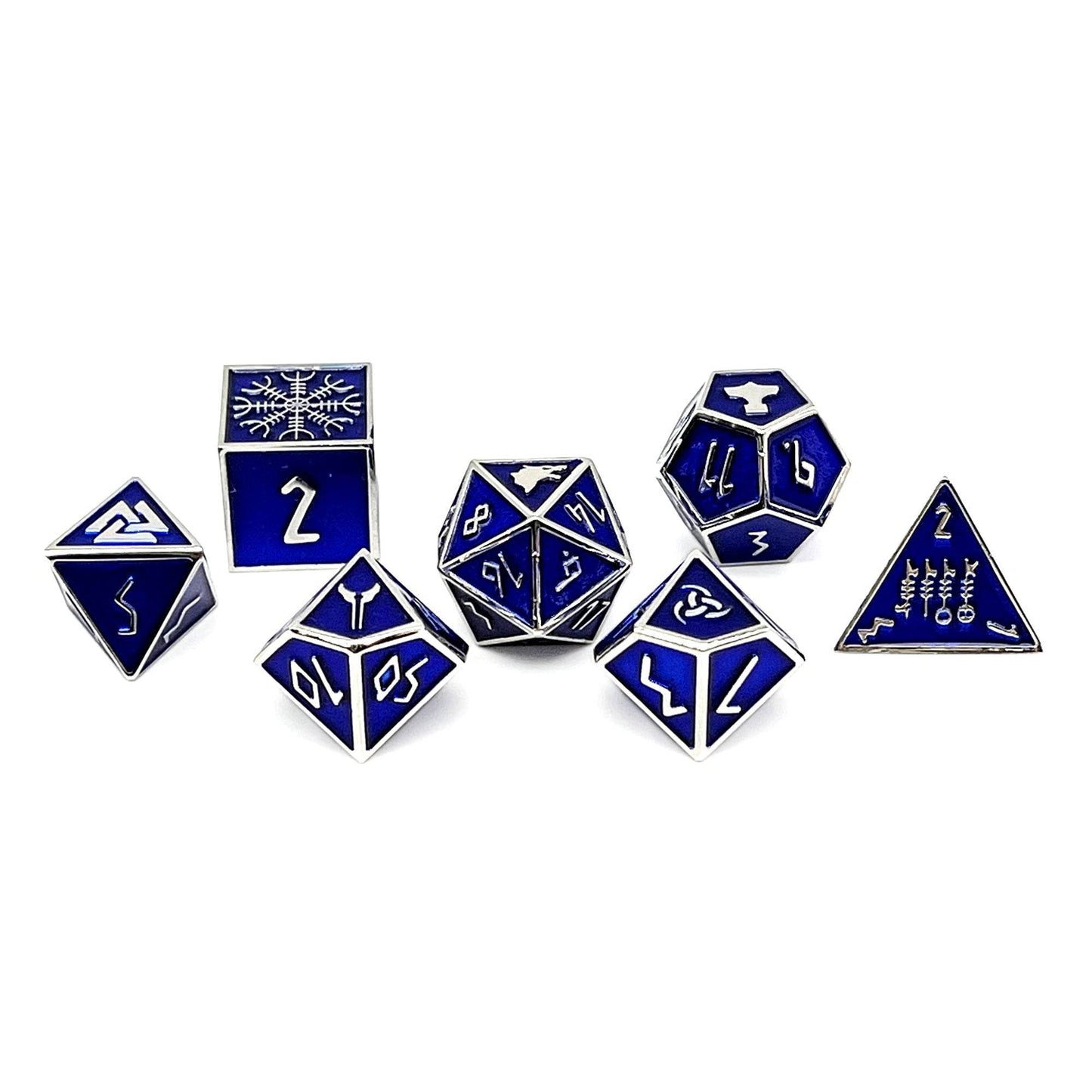Witches Fire - Norse Themed Metal Dice Set - 