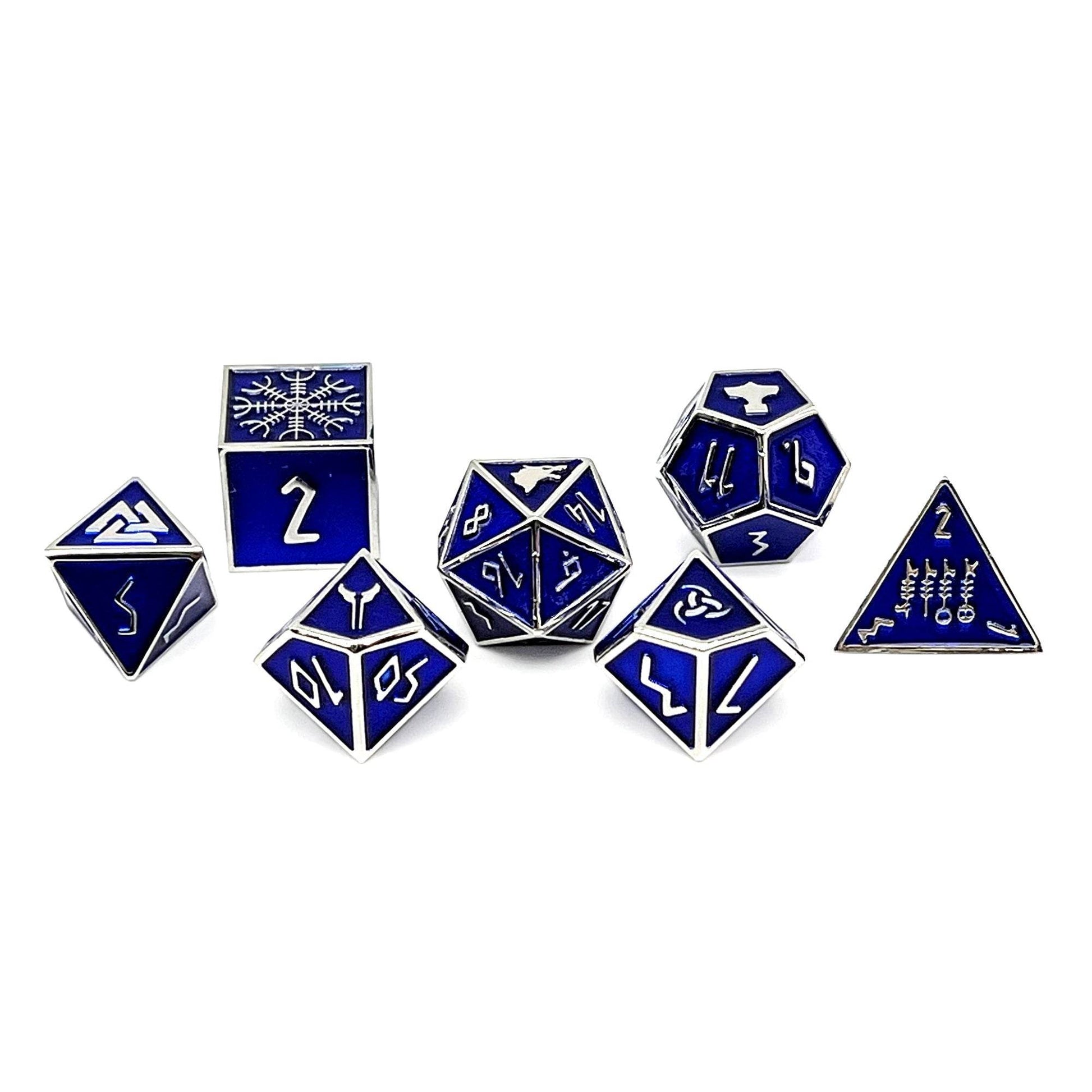 Witches Fire - Norse Themed Metal Dice Set - 