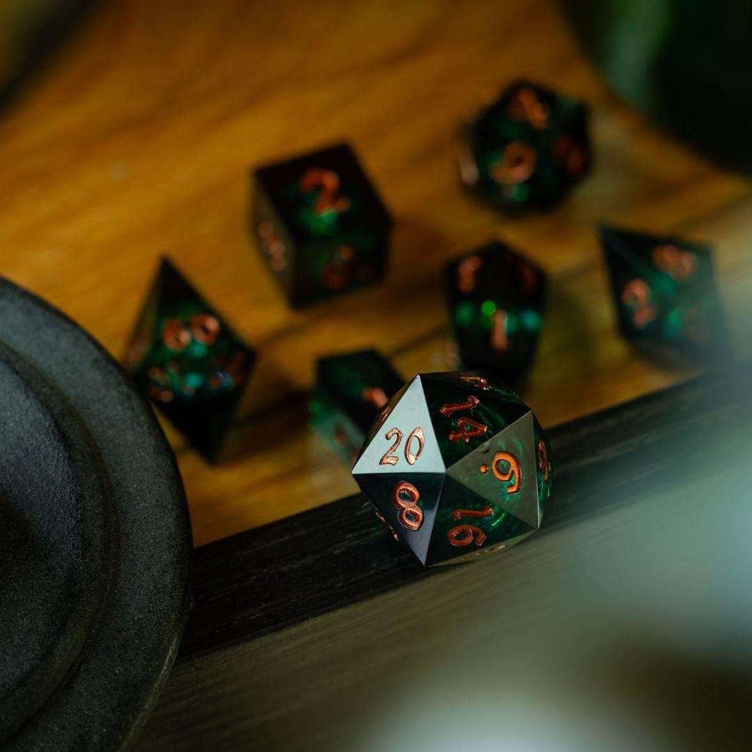 Witchwood Heart Liquid Core DND Dice Set - 1 D20 (Not Full Set)
