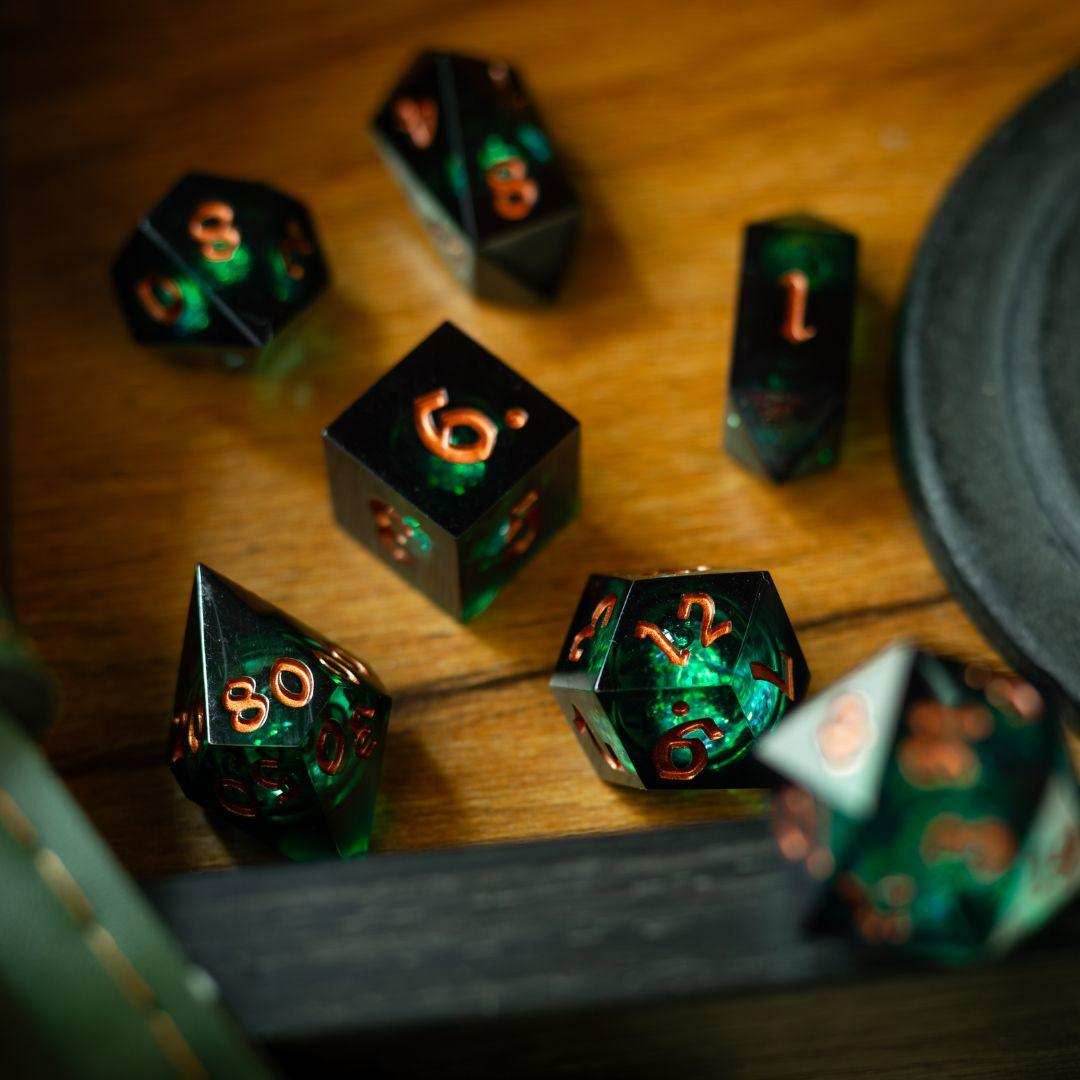Witchwood Heart Liquid Core DND Dice Set - 1 D20 (Not Full Set)