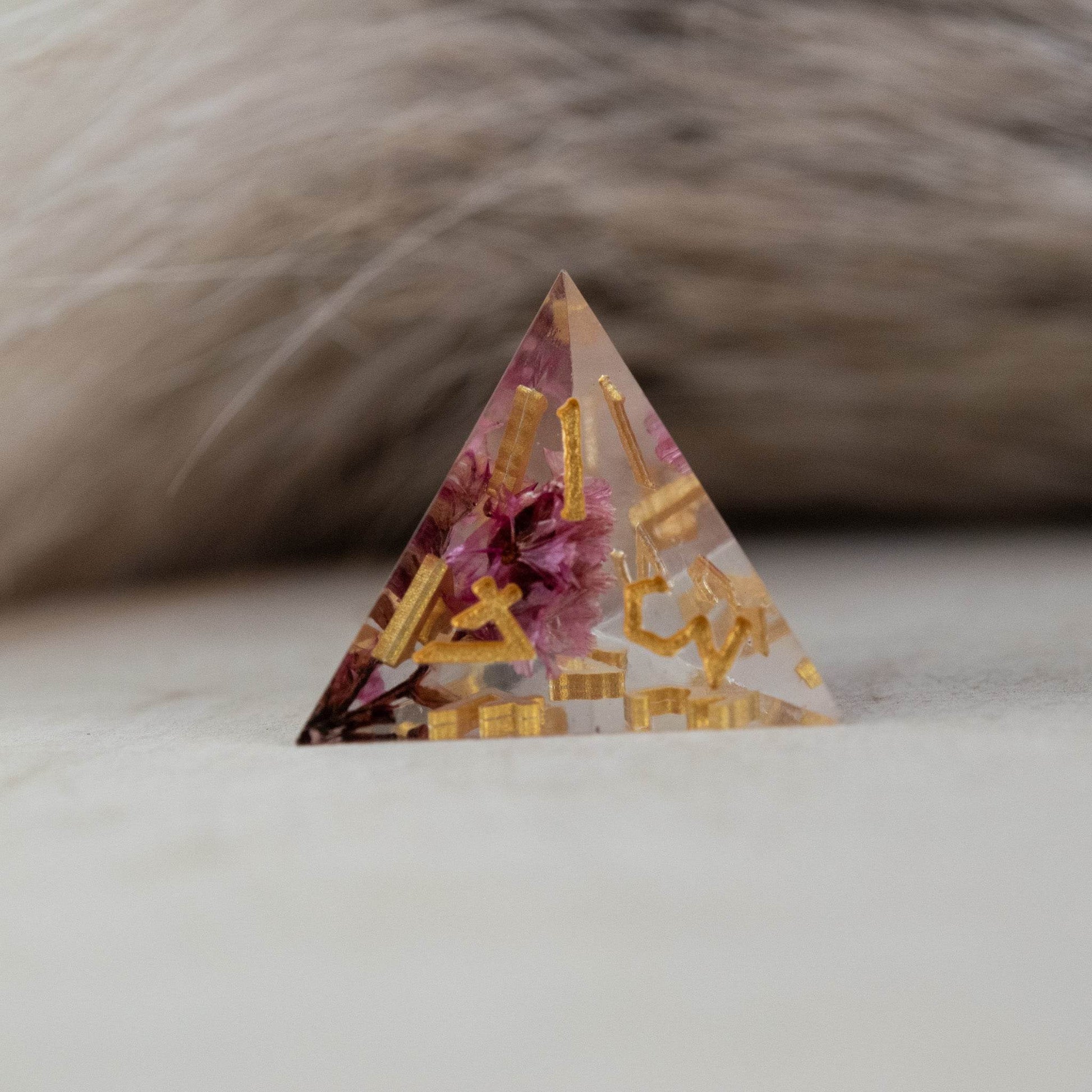 Wither and Bloom Sharp-Edged Resin Dice Set - 