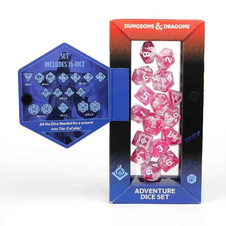 D&D Adventure Dice: Wizard (Fuchsia) - 