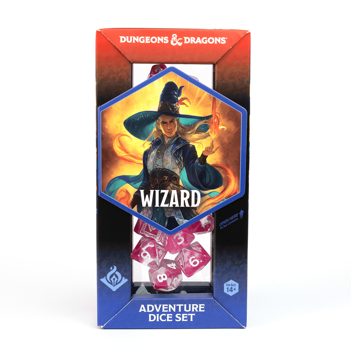 D&D Adventure Dice Set - Wizard Edition | Fuchsia 16pc Collection - 
