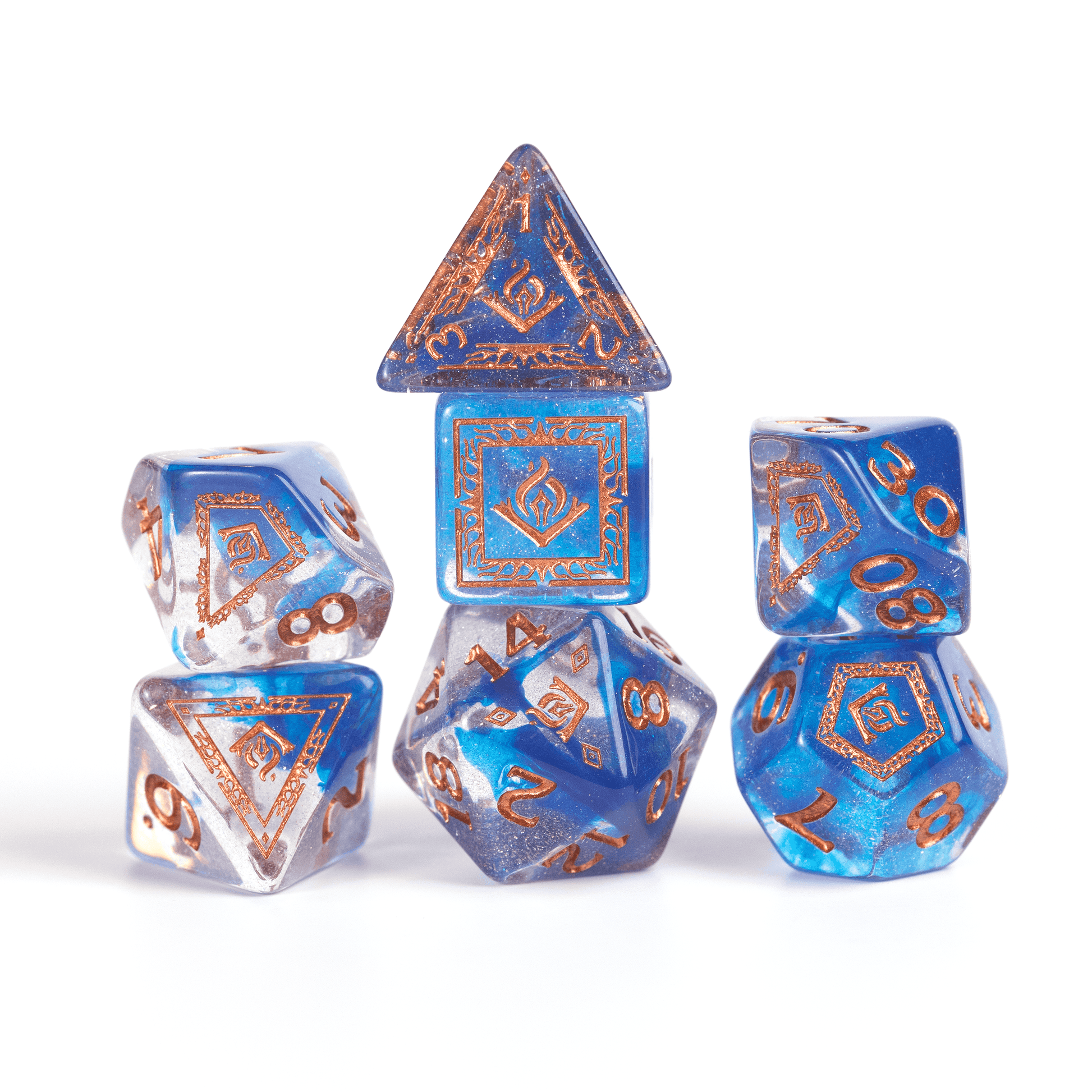 D&D Adventure Dice Set - Wizard Edition | Blue 16pc Collection - 