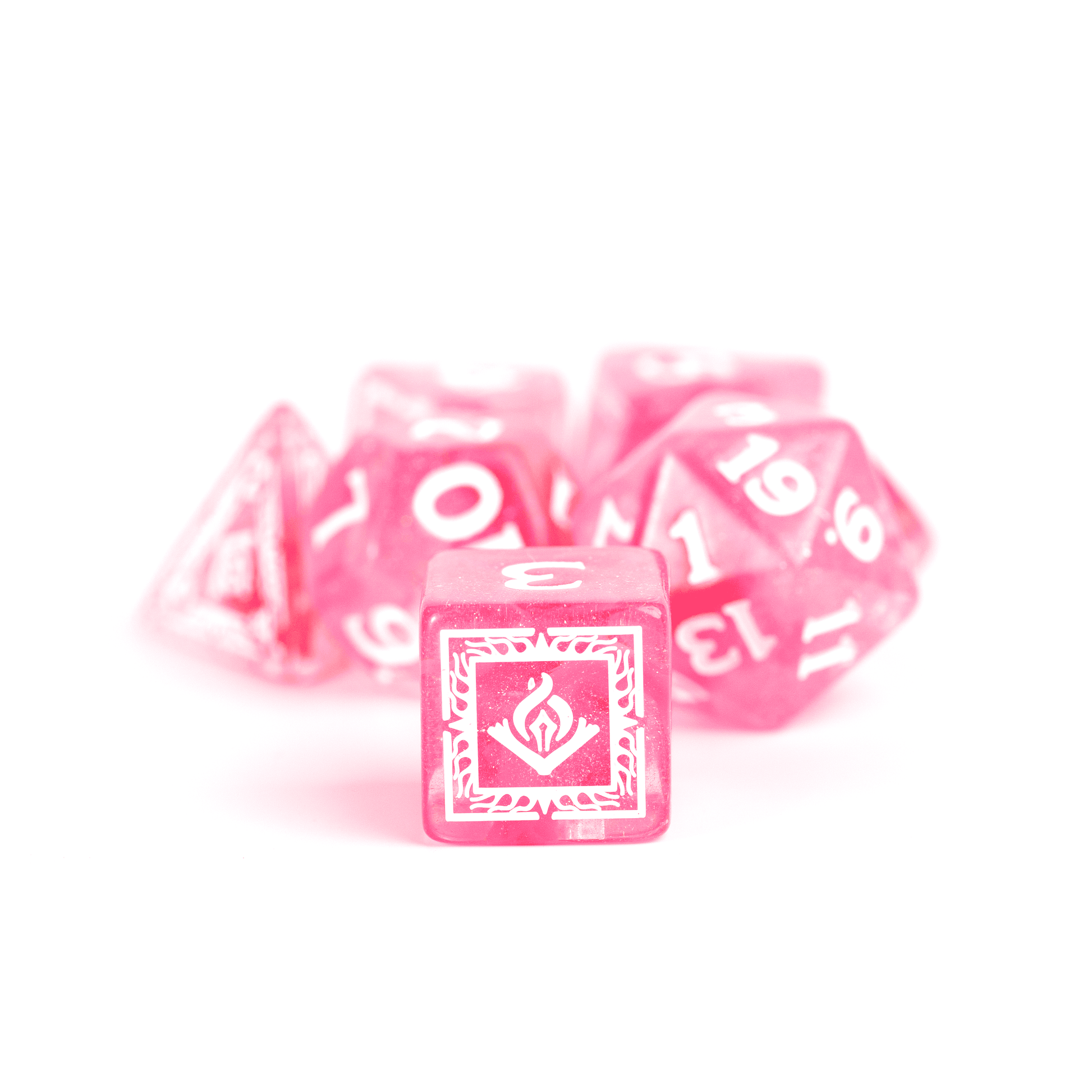 D&D Adventure Dice Set - Wizard Edition | Fuchsia 16pc Collection - 