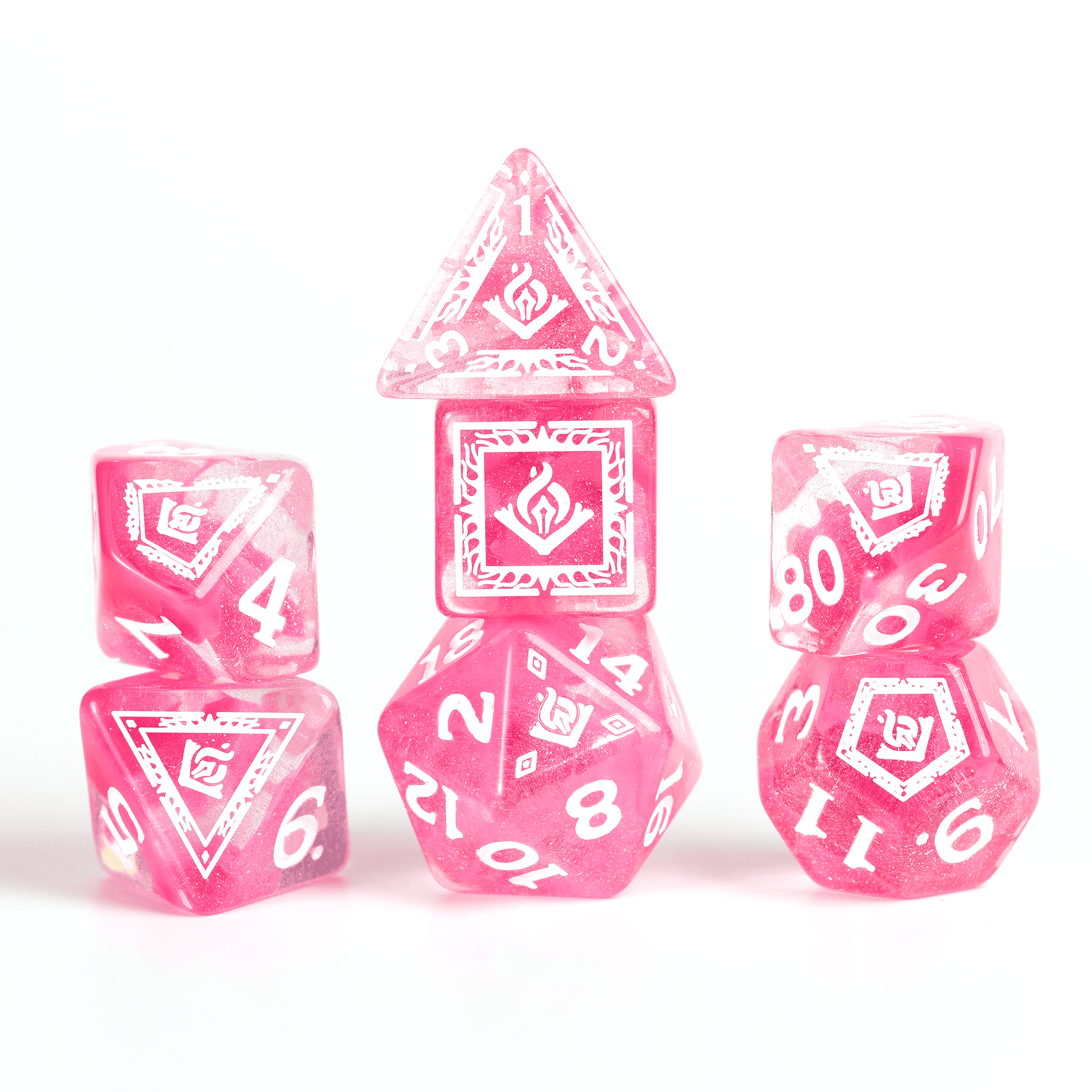 D&D Adventure Dice Set - Wizard Edition | Fuchsia 16pc Collection - 