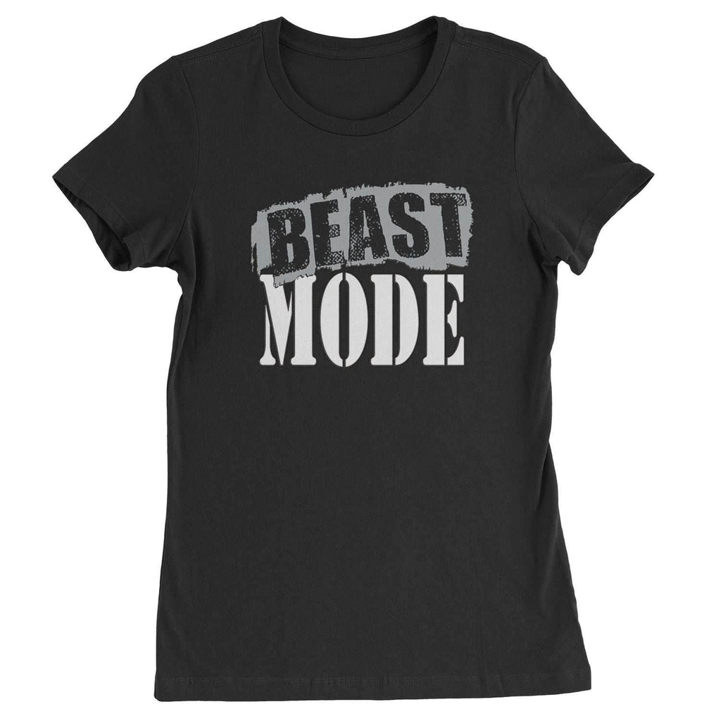 Beast Mode Training Gym Workout Womens T-shirt - Black / Womens X-Small