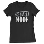 Beast Mode Training Gym Workout Womens T-shirt - Black / Womens X-Small