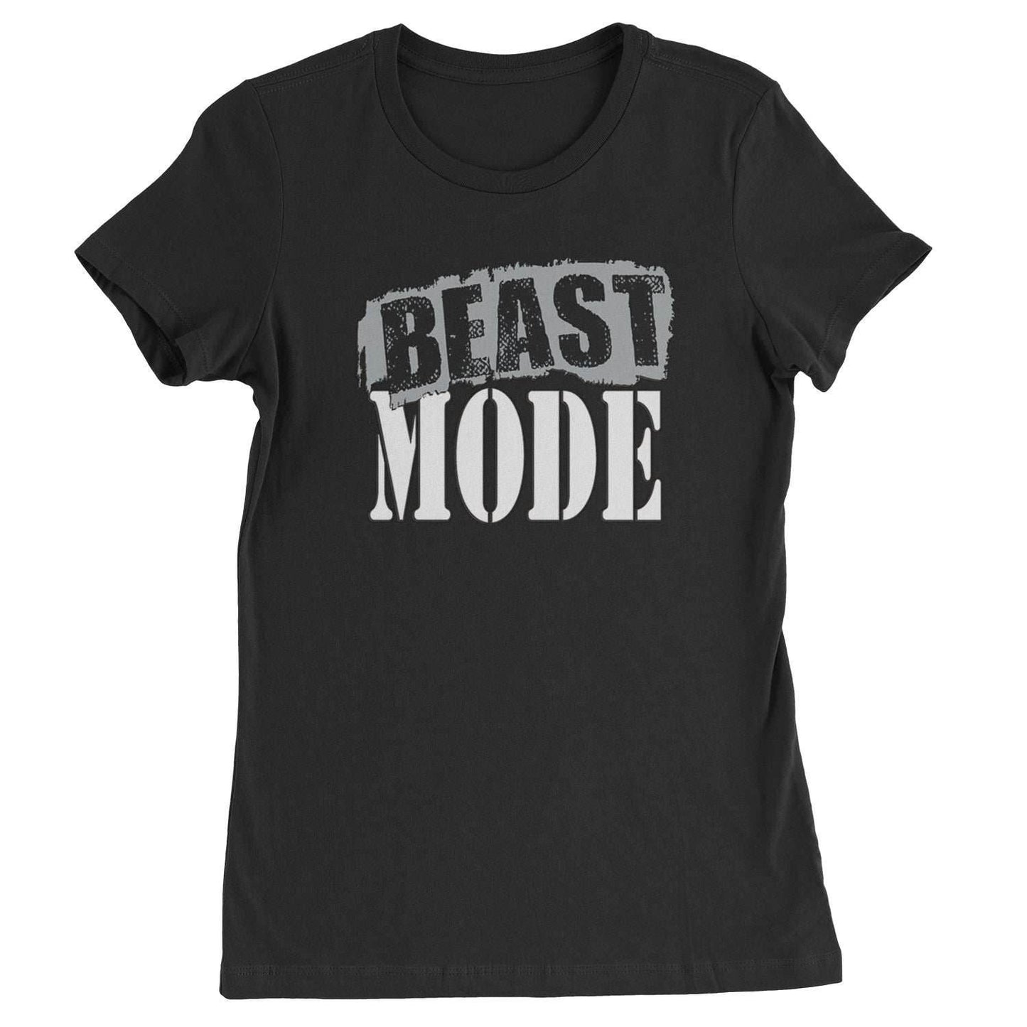 Beast Mode Training Gym Workout Womens T-shirt - Black / Womens X-Small