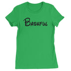 Bashful - 7 Dwarfs Costume Womens T-shirt - Kelly Green / Womens X-Small