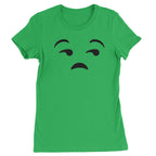 Emoticon Whatever Smile Face Womens T-shirt - Kelly Green / Womens X-Small