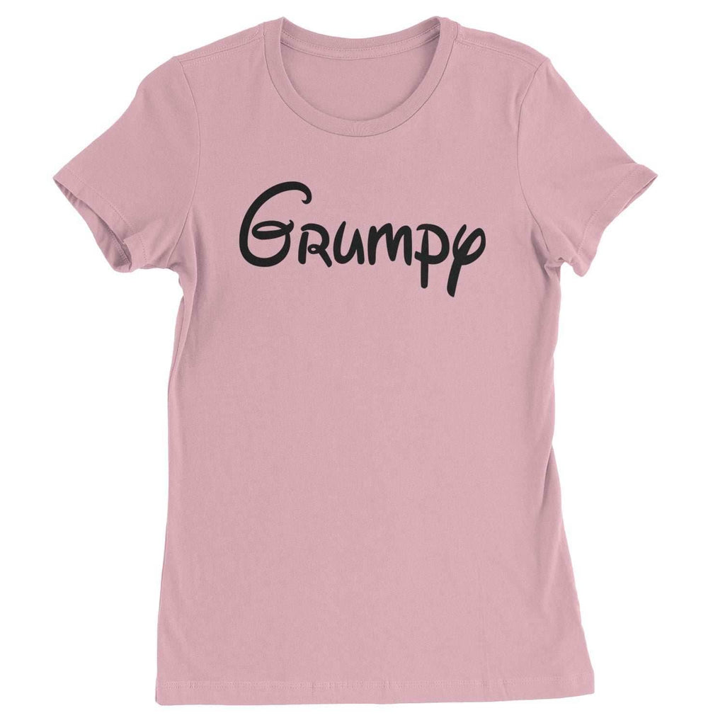 Grumpy - 7 Dwarfs Costume Womens T-shirt - Light Pink / Womens X-Small