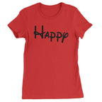 Happy - 7 Dwarfs Costume Womens T-shirt - Red / Womens X-Small