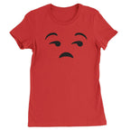 Emoticon Whatever Smile Face Womens T-shirt - Red / Womens X-Small