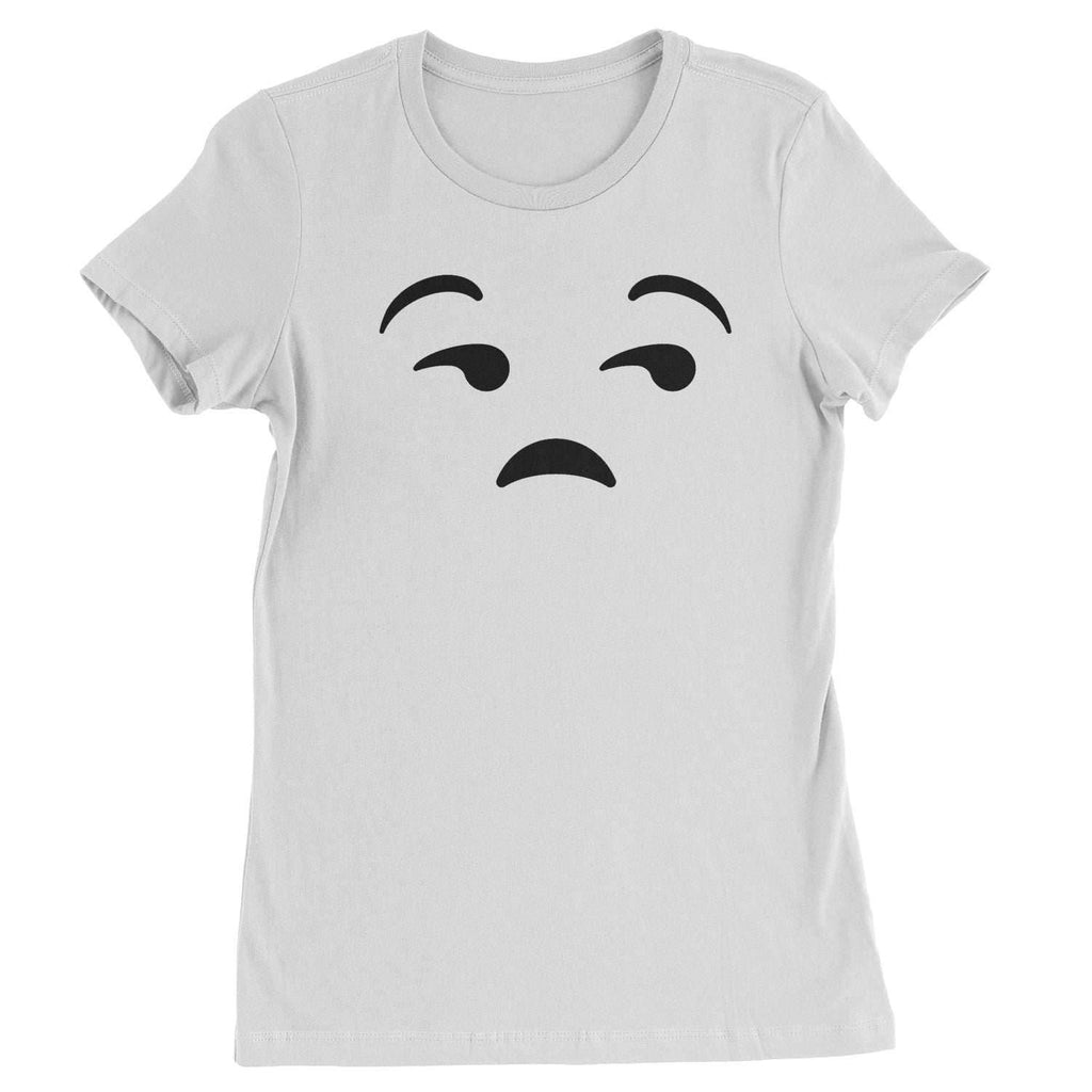 Emoticon Whatever Smile Face Womens T-shirt - White / Womens X-Small