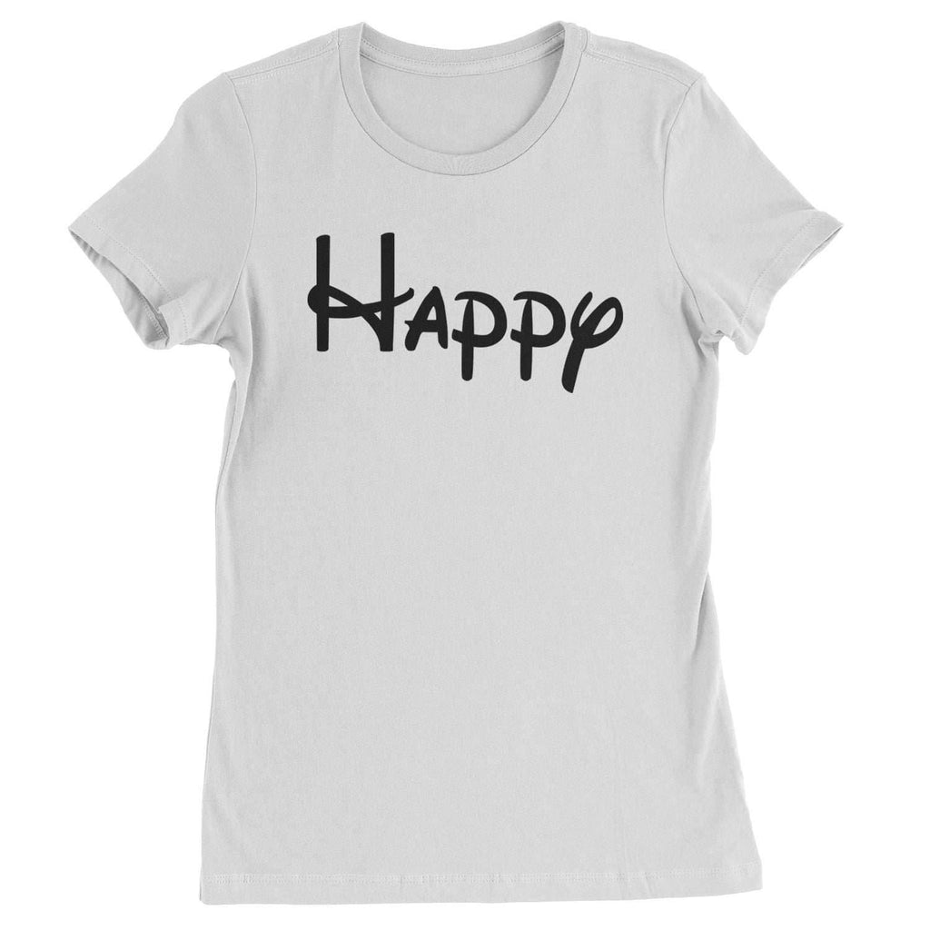 Happy - 7 Dwarfs Costume Womens T-shirt - White / Womens X-Small