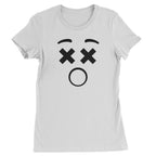 Emoticon XX Eyes Smile Face Womens T-shirt - White / Womens X-Small
