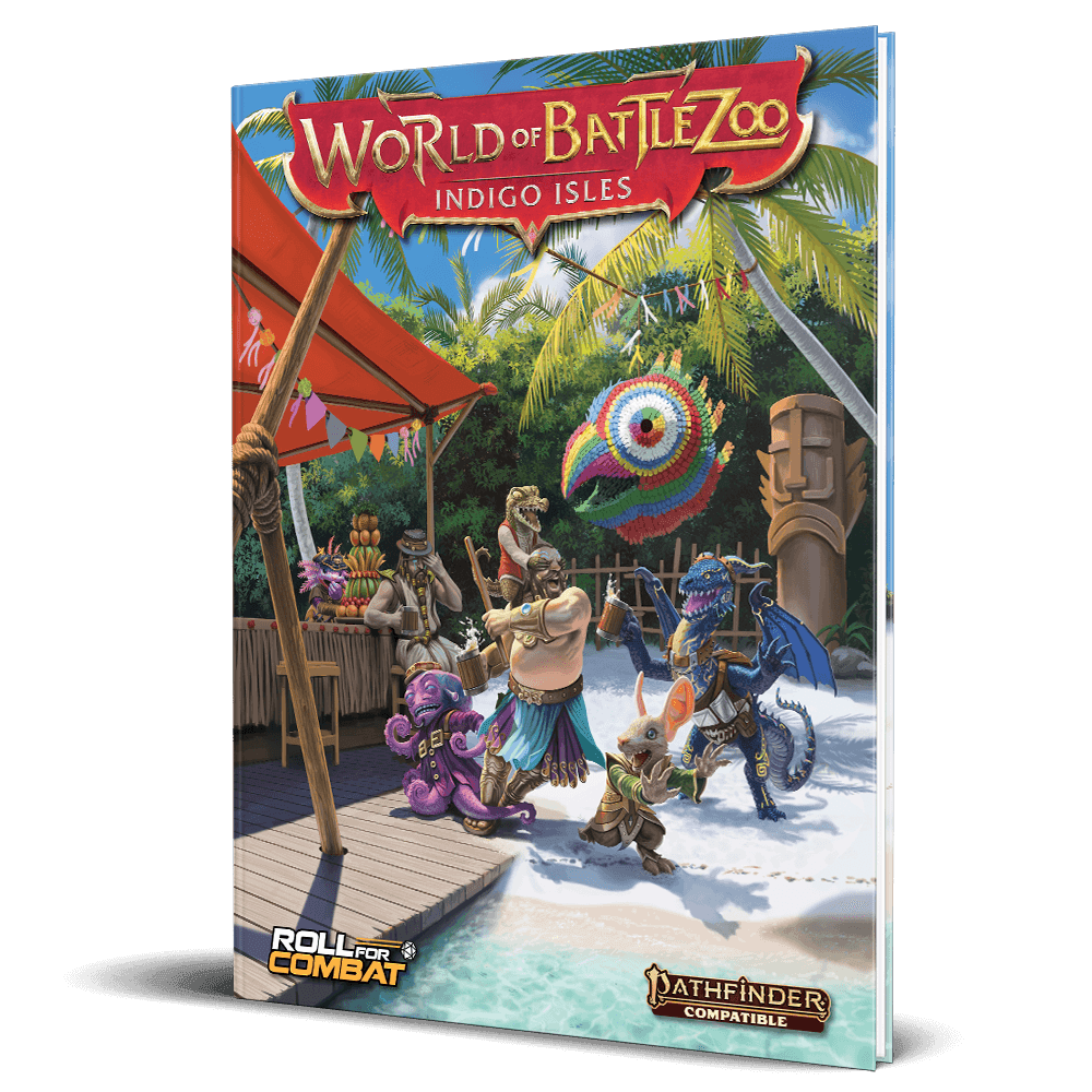 World of Battlezoo: Indigo Isles Hardcover & PDF - Pathfinder 2nd Edition / Hardcover & PDF