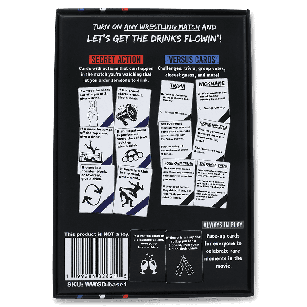 WATCH WRESTLING, GET DRUNK - The Live Pro Wrestling Drinking Game - 